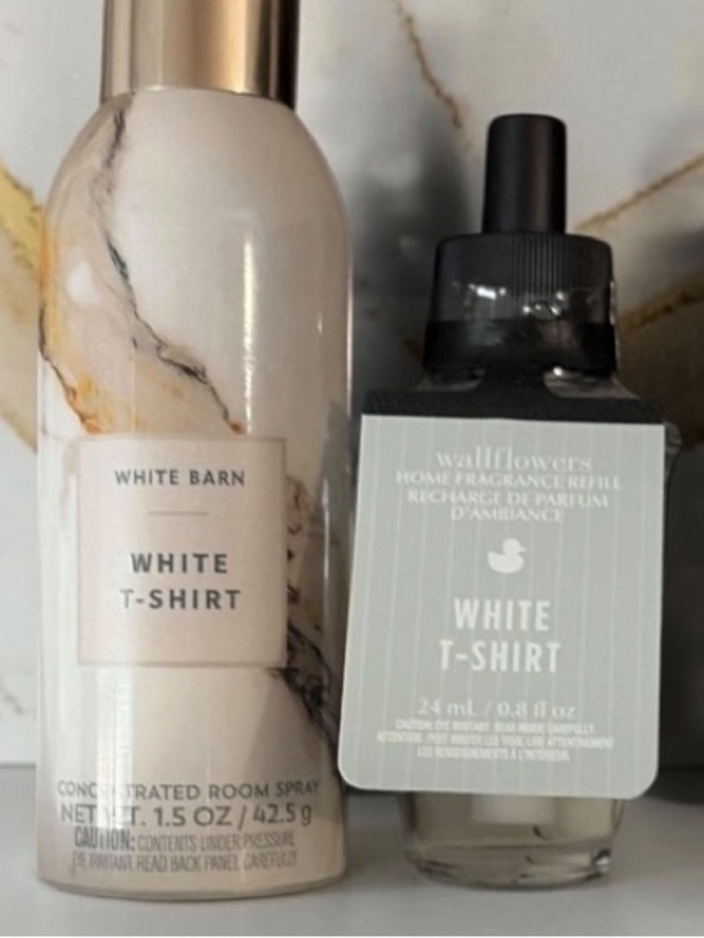 Bath & Body Works White T-Shirt Spray & Wallflower Refills - 5 Piece Set NWT - Picture 2 of 8